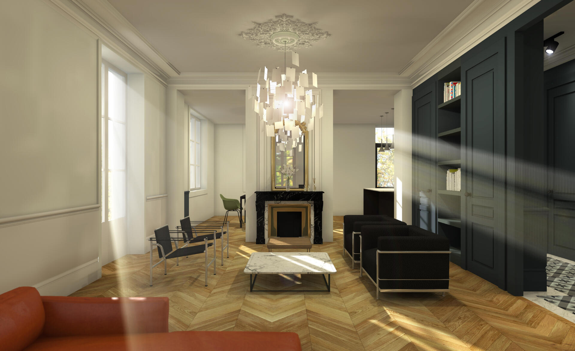 Création de grandes ouvertures pour créer de grand espaces de vie