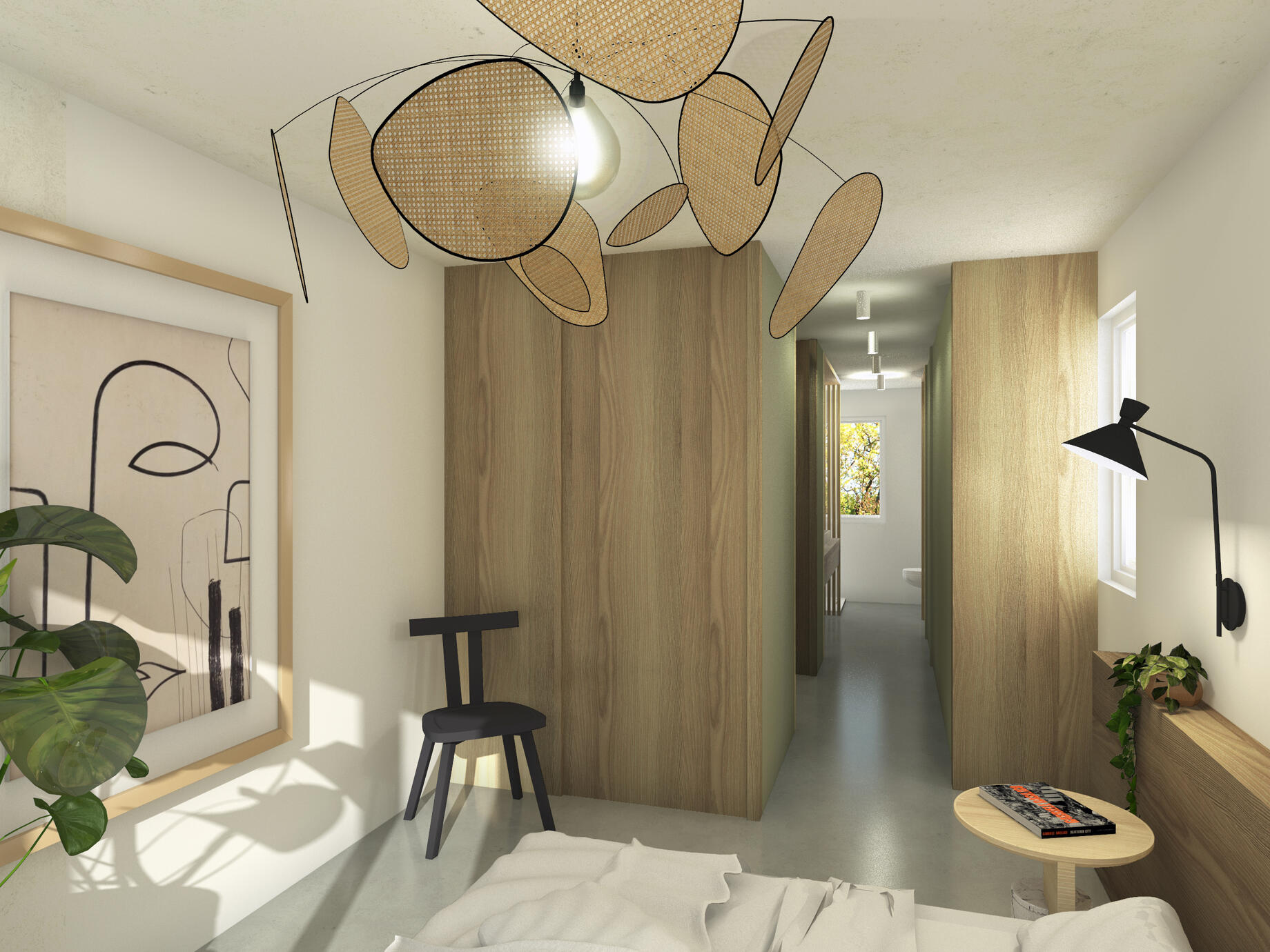 Suite parentale avec salle de bain, grand dressing et grande chambre